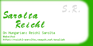 sarolta reichl business card